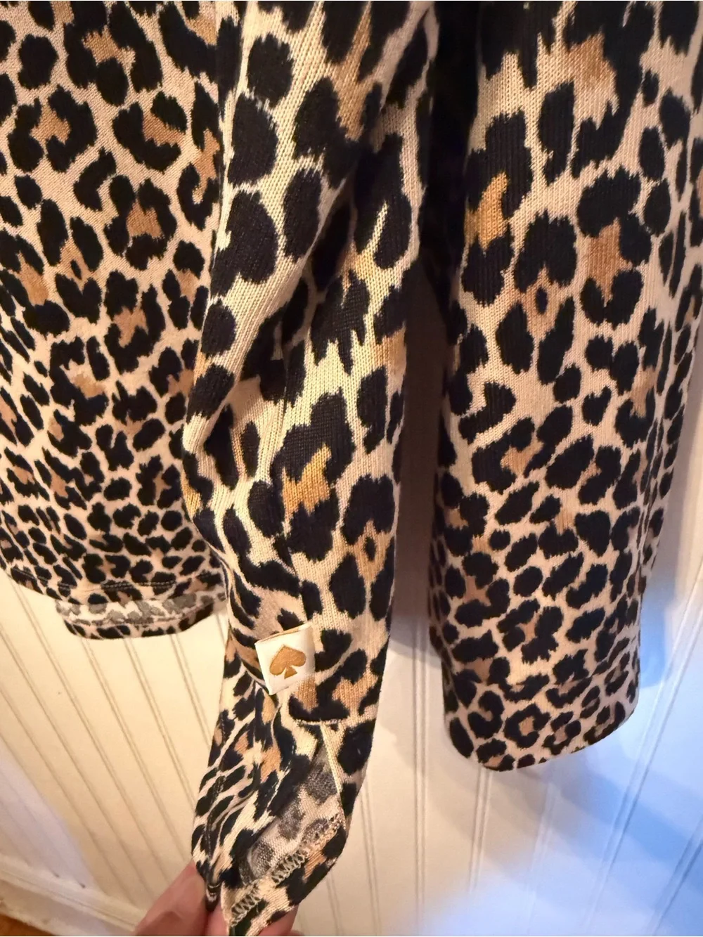 Kate Spade Animal Print XL Sweater